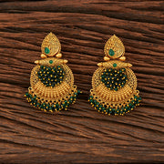 Antique Classic Earring With Matte Gold Plating