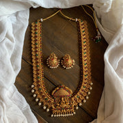 Traditional Mahalakshmi Bridal Antique Coin Haaram Necklace Set